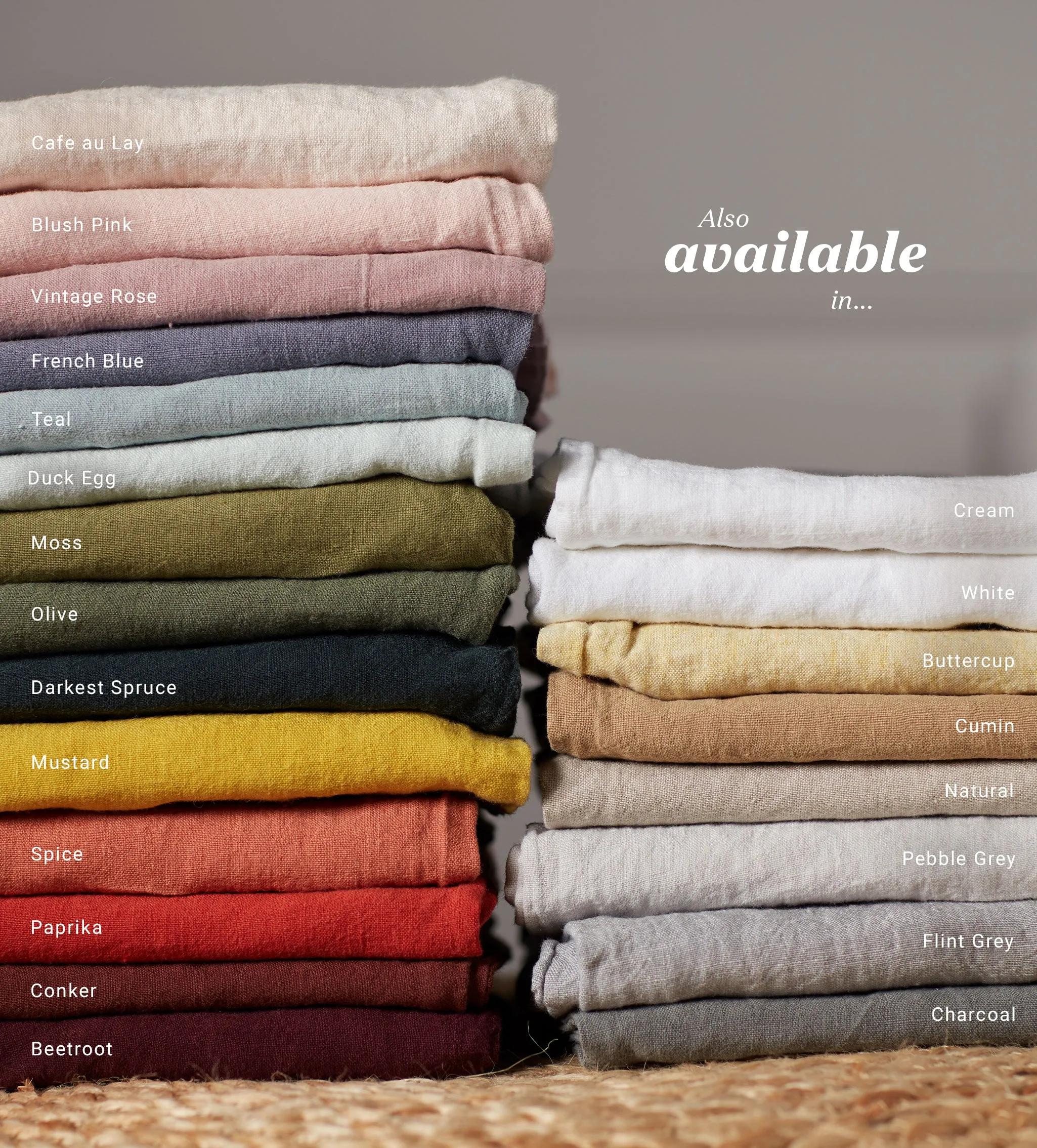 Conker 100% Linen Bed Linen