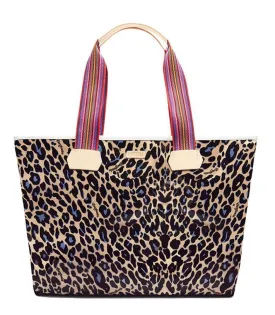 Consuela Blue Jag Zipper Tote 6246