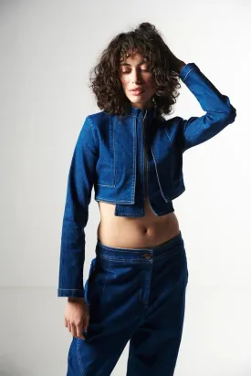 CONTEMPORARY CROP DENIM JACKET