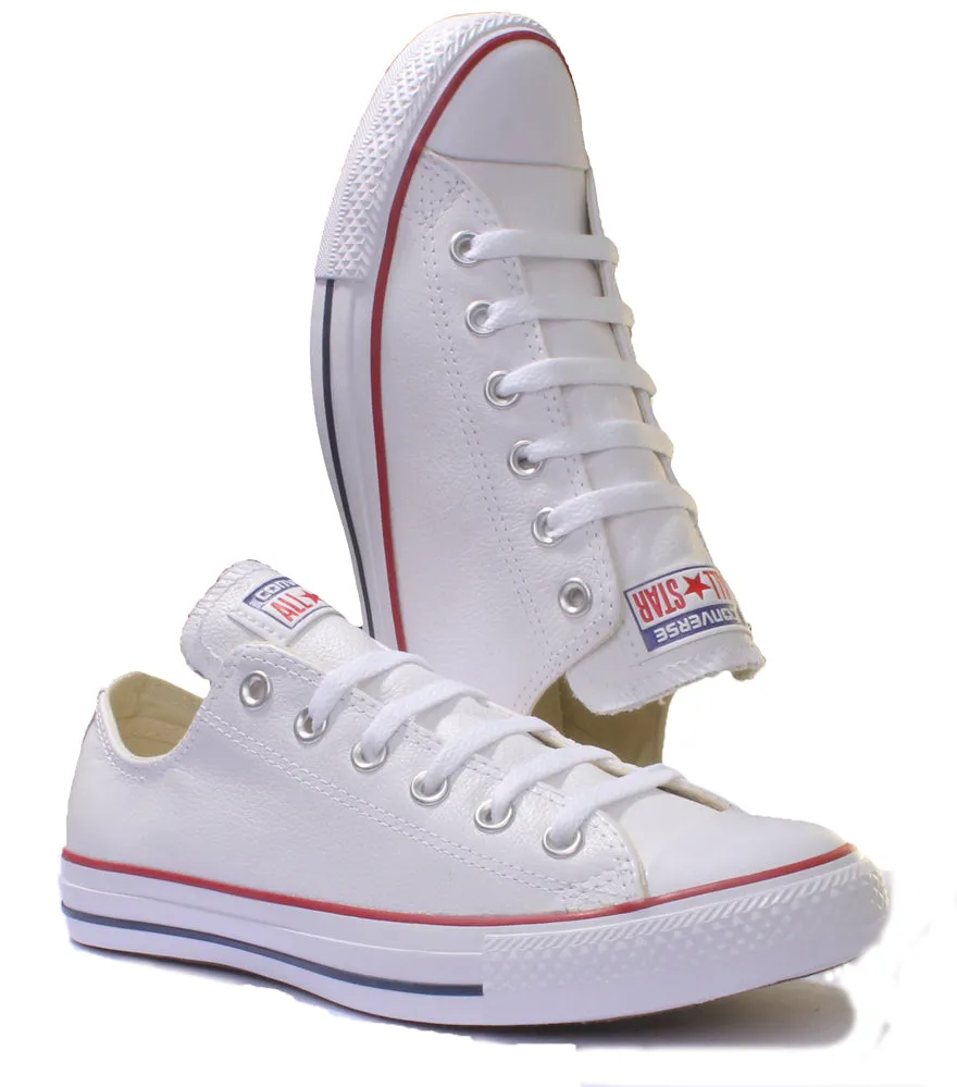 Converse 132173 CT All Star Low Leather Trainer In White