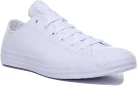 Converse 136823 CT Low Leather Trainer In White for Men