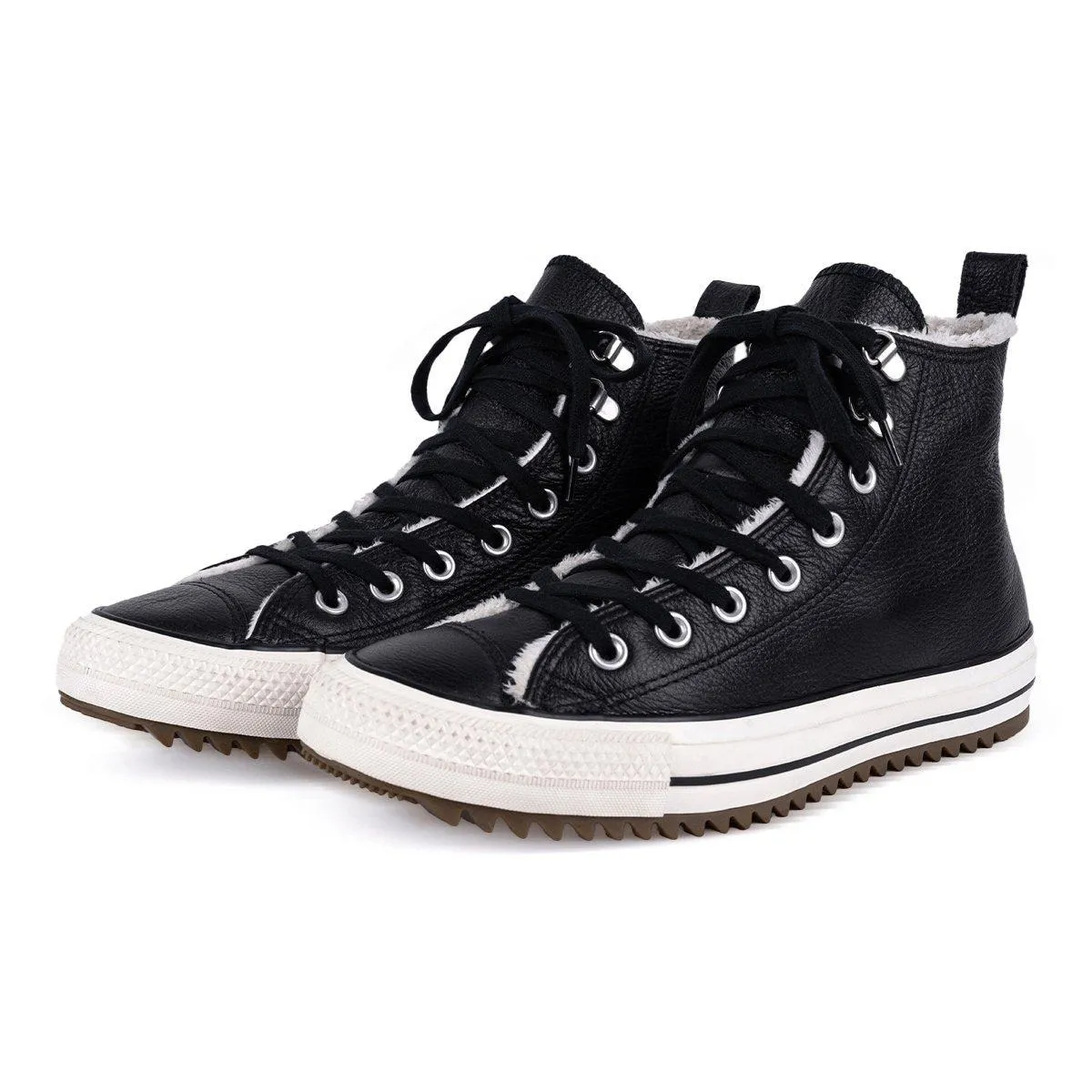 Converse All Star Hi High-Top Sneakers Leather Black Colour For Women