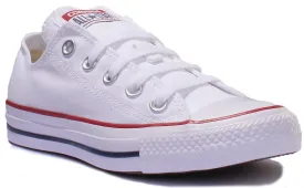 Converse All Star Low Trainer In White Canvas