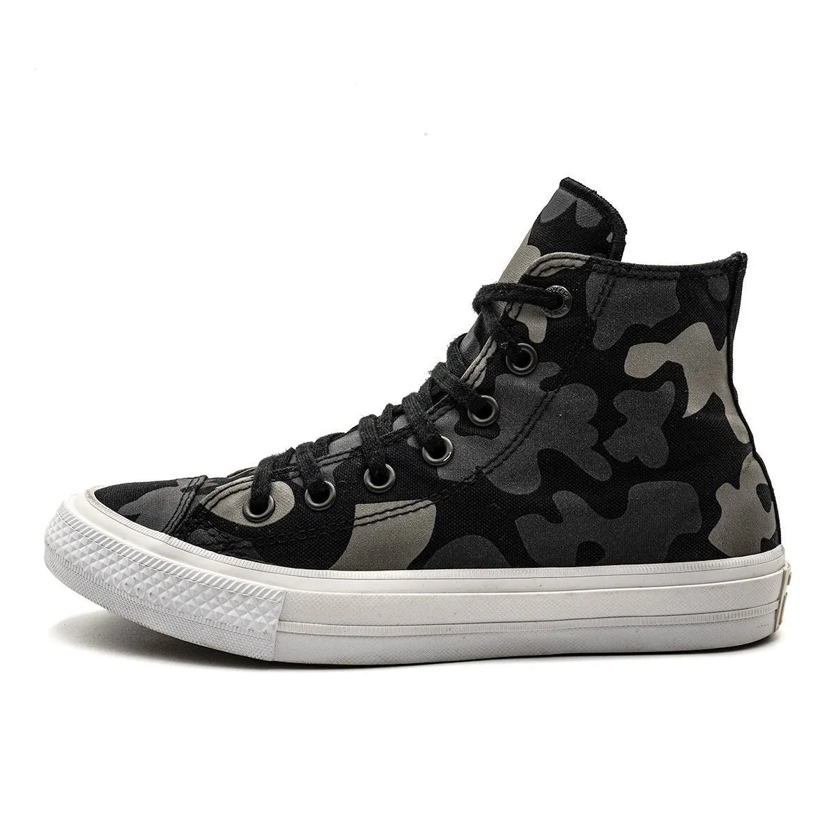 Converse Chuck Taylor All Star Hi Reflective Camo High-Top Sneakers Fabric Black Colour For Women