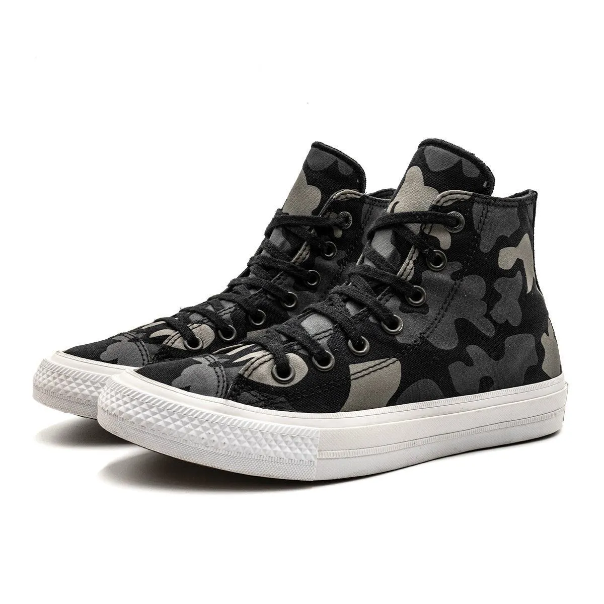 Converse Chuck Taylor All Star Hi Reflective Camo High-Top Sneakers Fabric Black Colour For Women