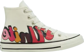 Converse Wmns Chuck Taylor All Star High Girls Unite Sneakers, cream