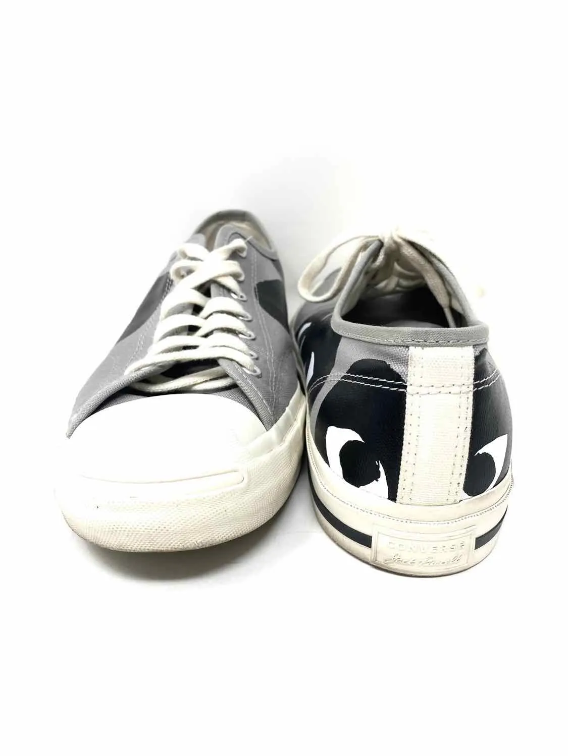 Converse x Play Comme des Garcons Men's Gray White Logo Sneakers