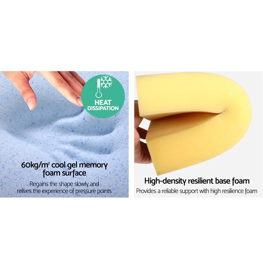 Cool Gel Memory Foam Wedge Pillow Set - Giselle Bedding