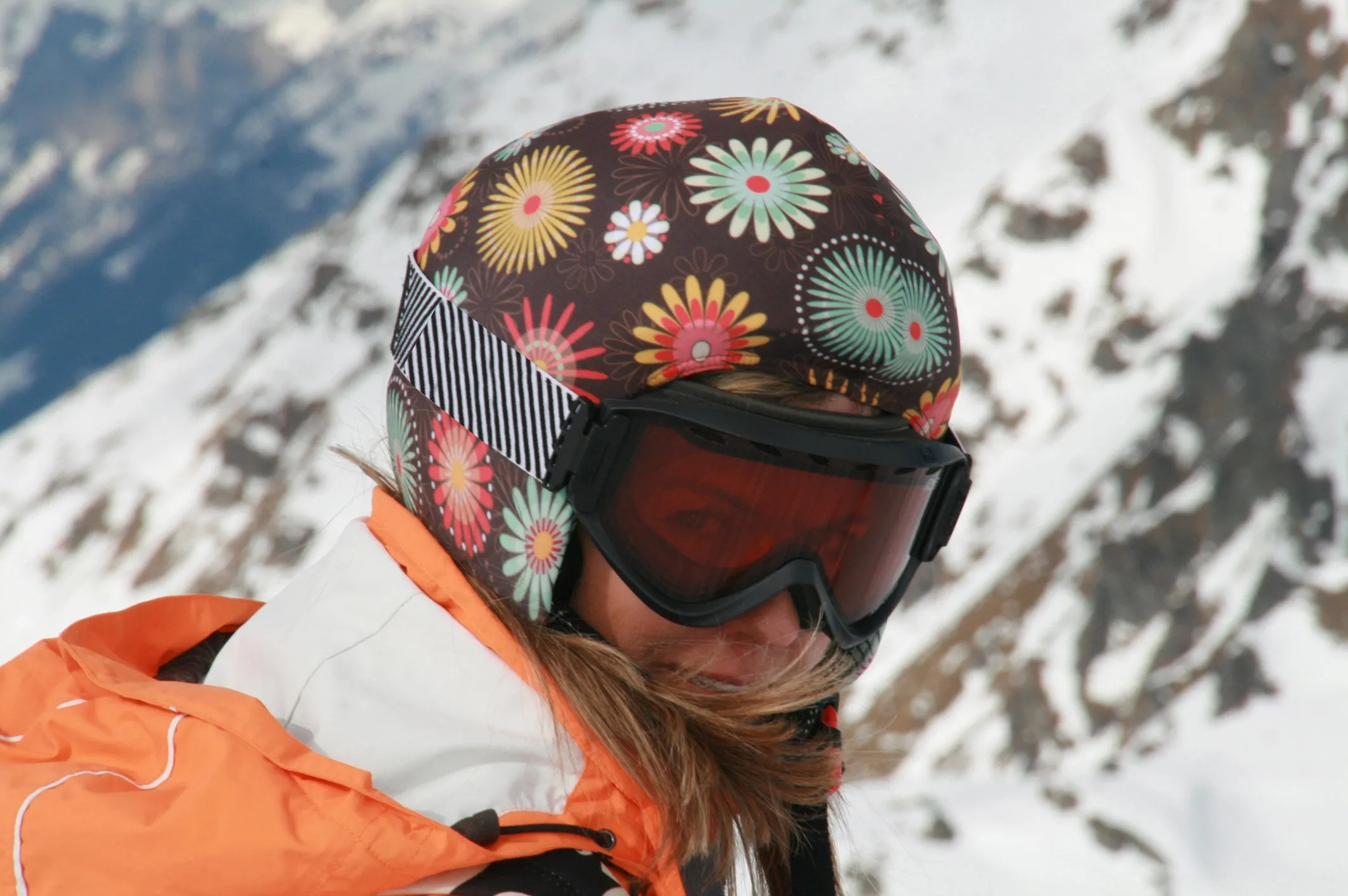 Coolcasc Printed Cool Helmet Cover Flowers