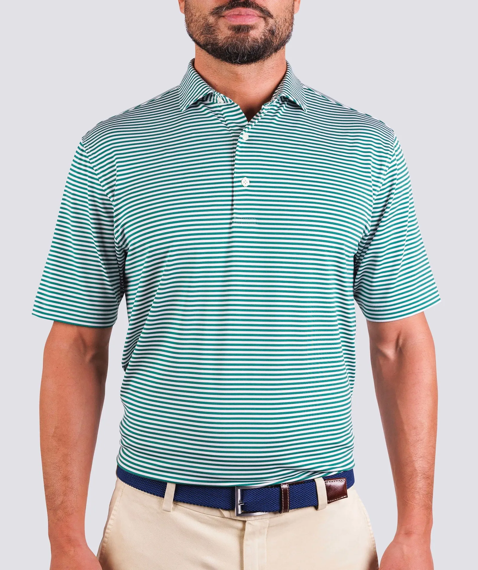 Cooper Stripe Performance Polo