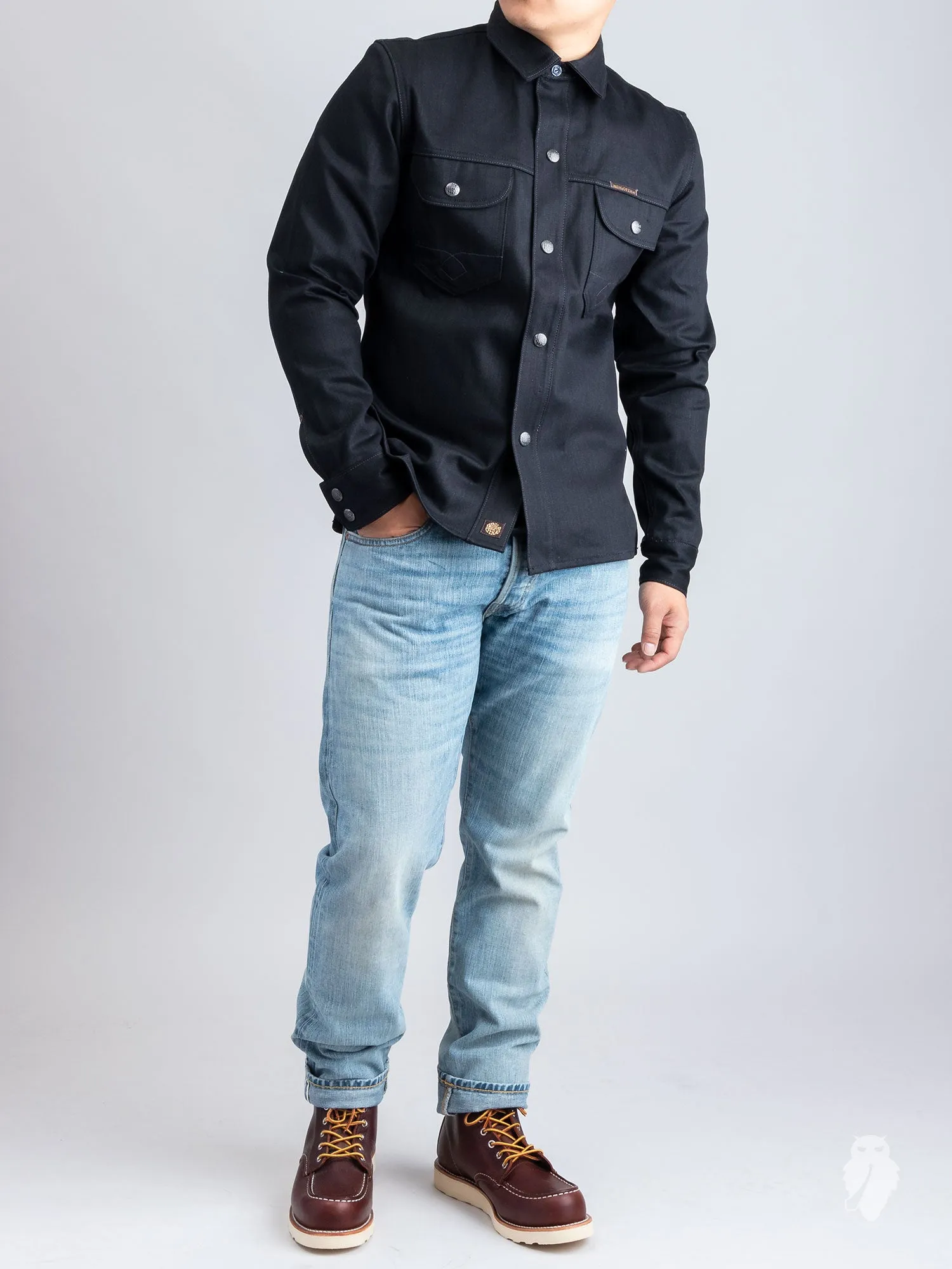 Copeland 14oz Denim Shirt in Black