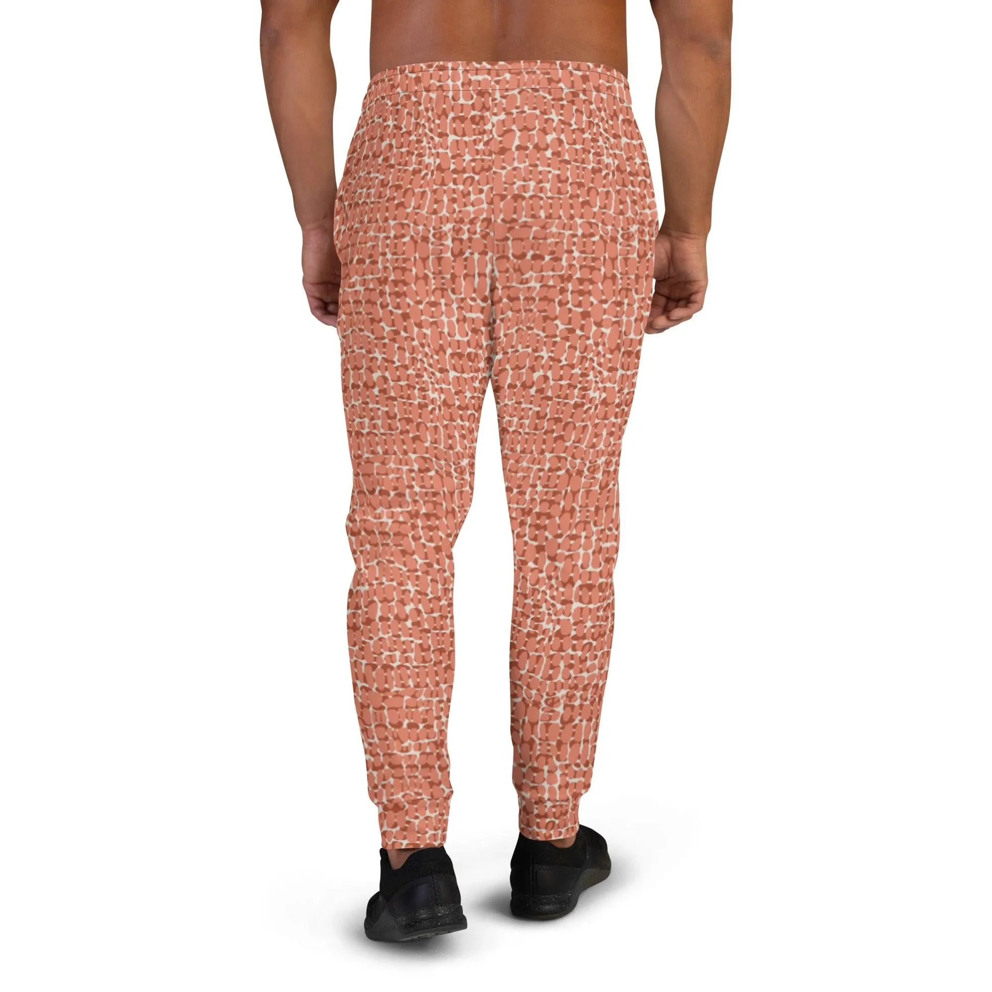 Copper Animal Print Men's Street Joggers