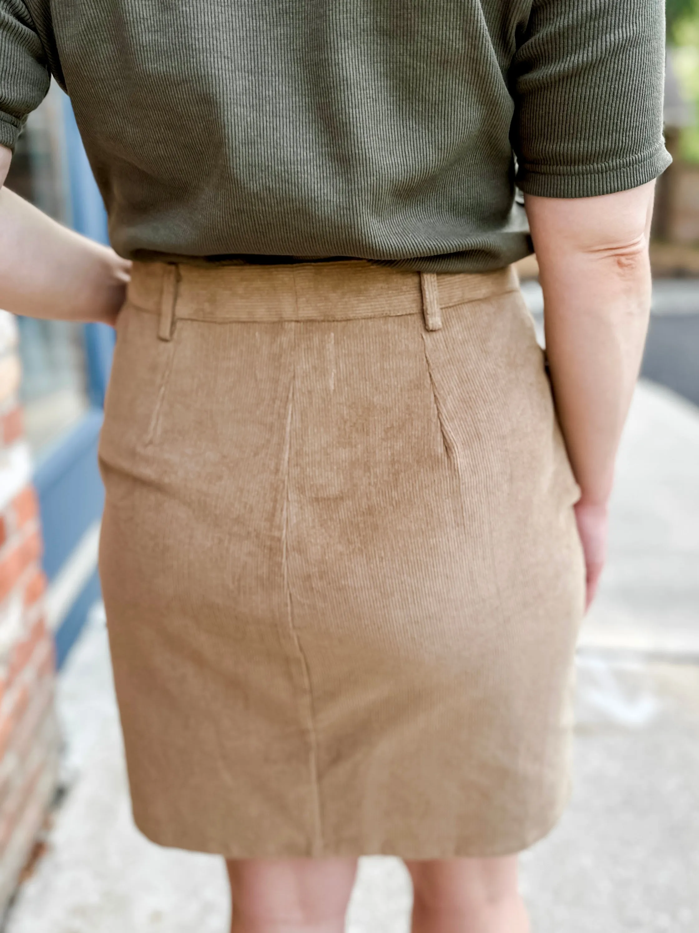 Corduroy Mini Skirt