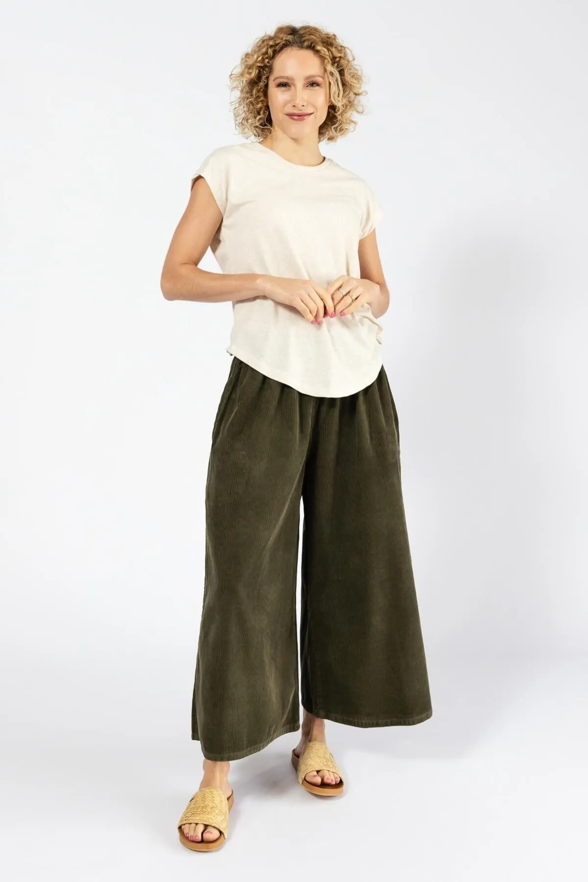 Corduroy Pants - Khaki