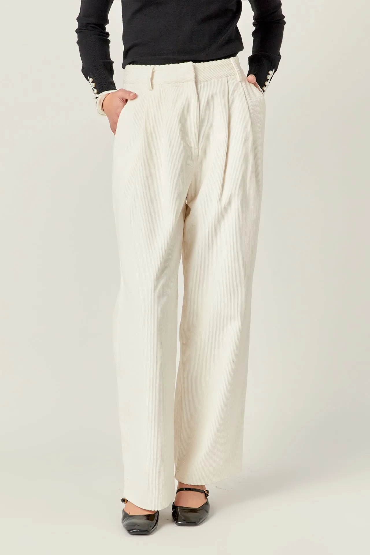 Corduroy Wide Pants