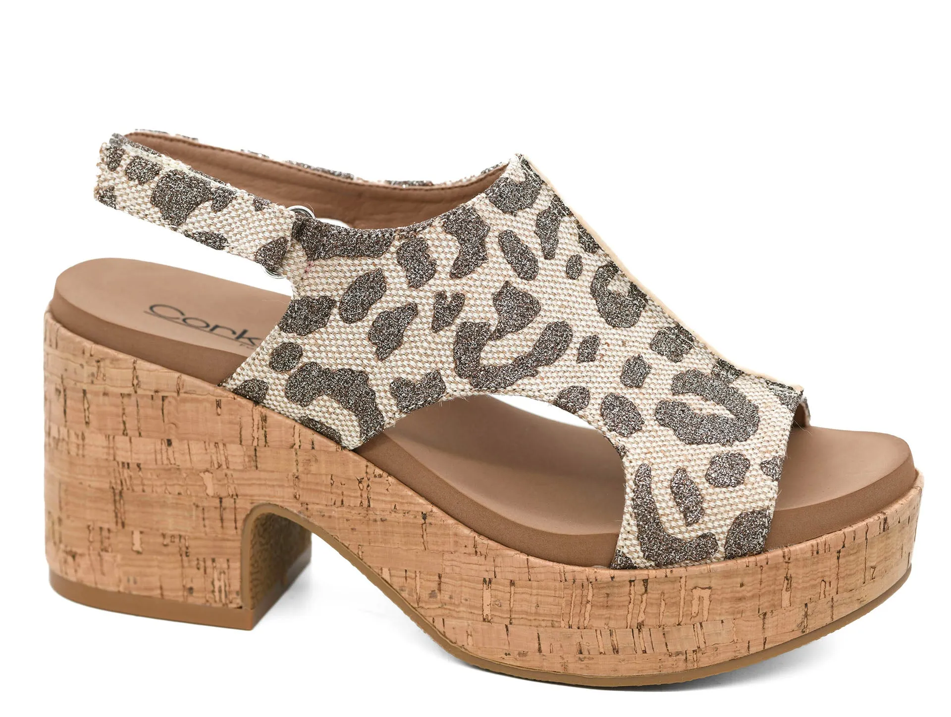 Corky Miss Carley Tan Sparkle Leopard