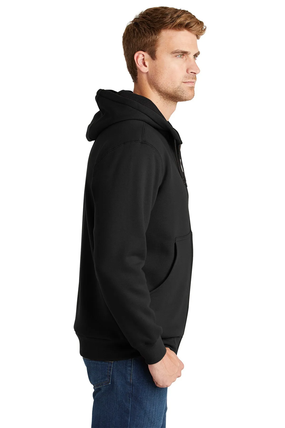 CornerStone Full-Zip Hoodie Thermal Lining, Black