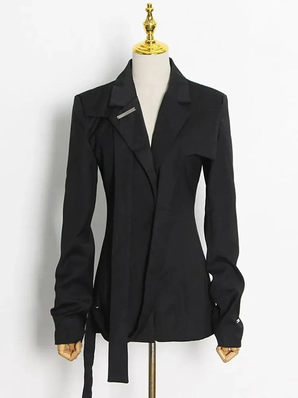 Coryn Spliced Button Tunic Blazer