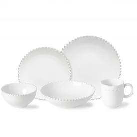 Costa Nova Pearl White 5 Piece Place Setting