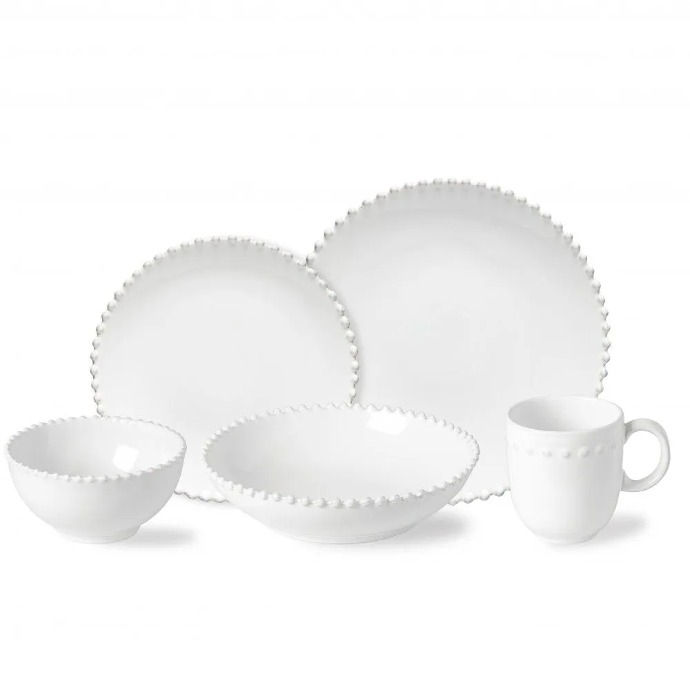 Costa Nova Pearl White 5 Piece Place Setting