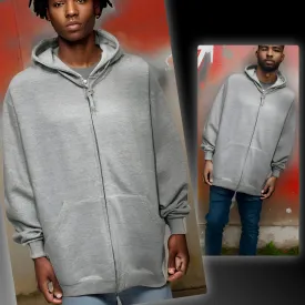 ^COTTON BEST^ (GREY) ZIP UP HOODIES ~HIGH GRADE COTTON BLENDS~