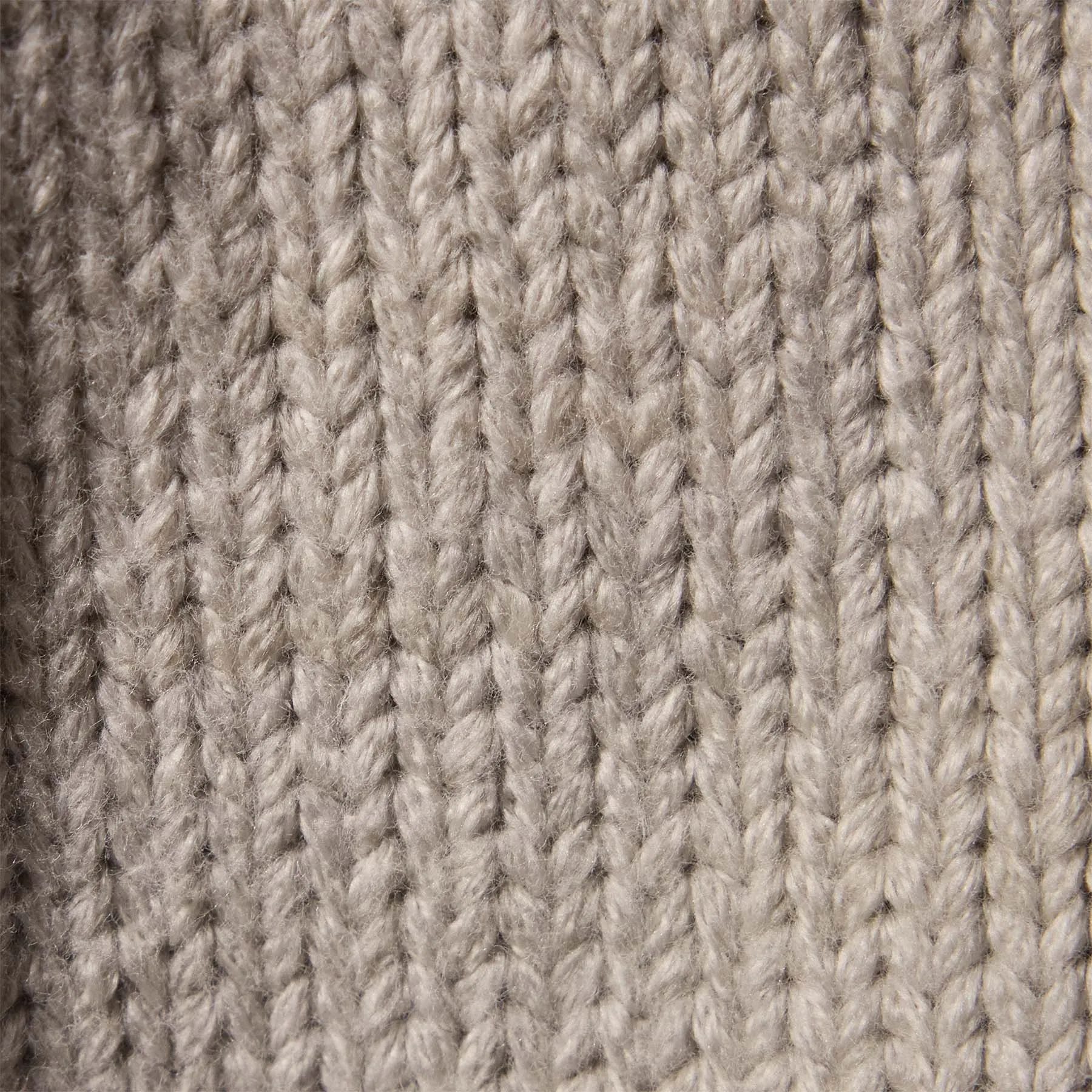 Cotton Knit Crew Neck Sweater - Salt