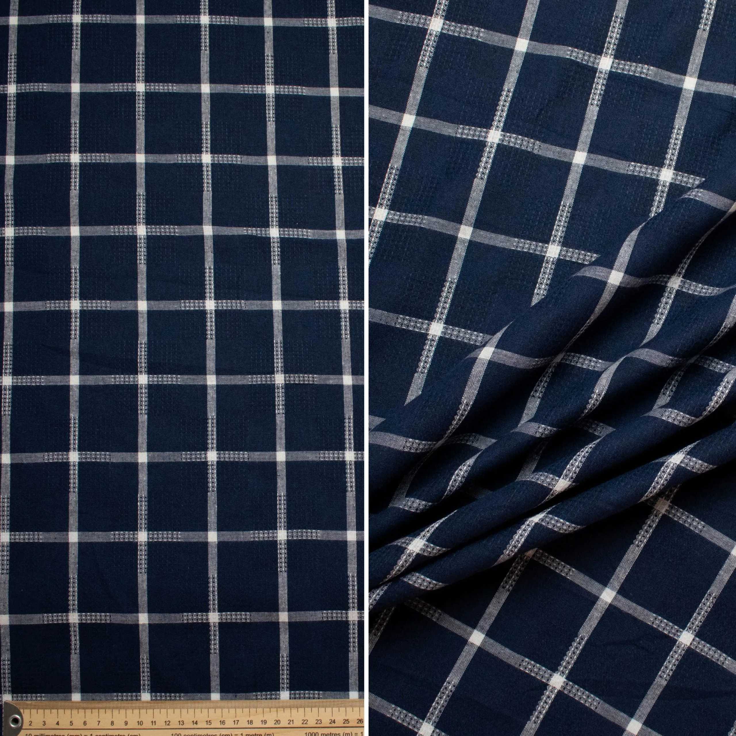 Cotton Yarn Dyed Checks