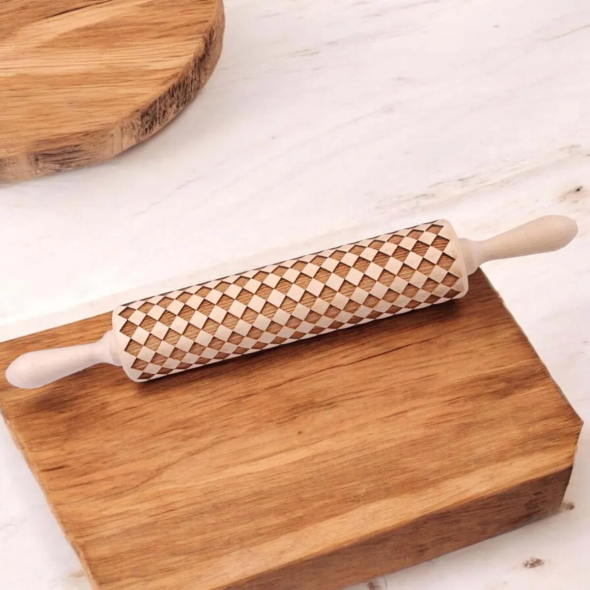 Courtly Check Rolling Pin