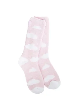 Cozy Cloud Crew Socks (Pink)