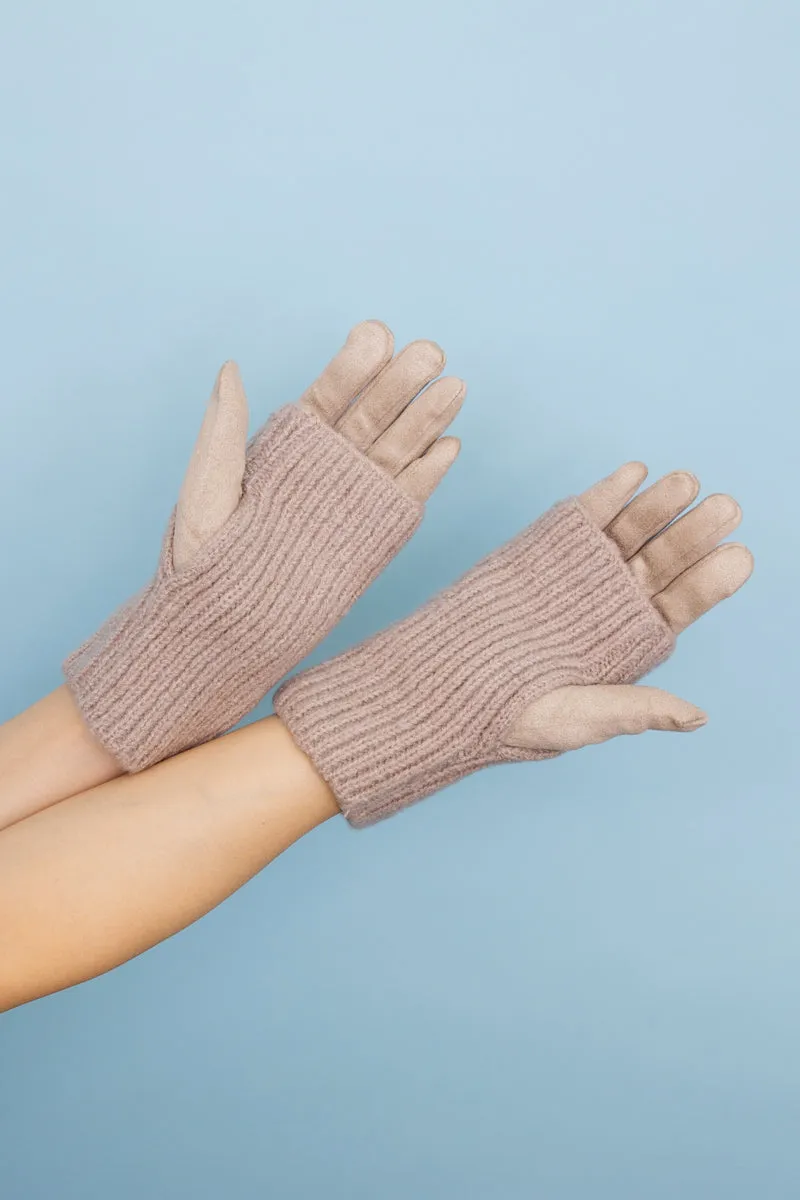 Cozy Knit Wool-Blend Touchscreen Gloves