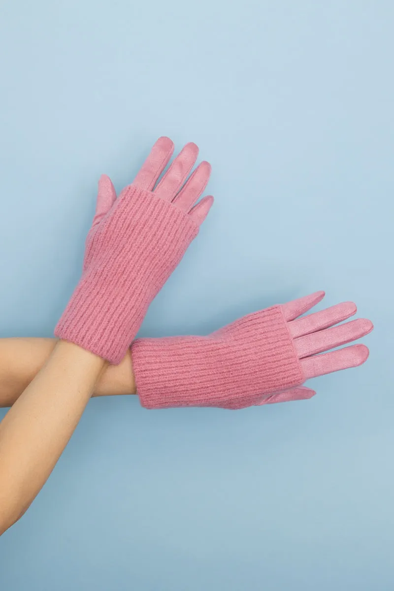 Cozy Knit Wool-Blend Touchscreen Gloves