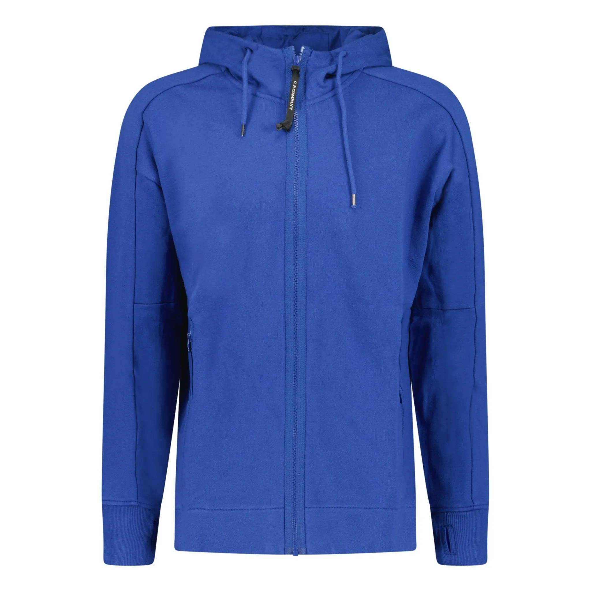 CP Company Goggle Hooded Zip Up Sweatshirt Blue