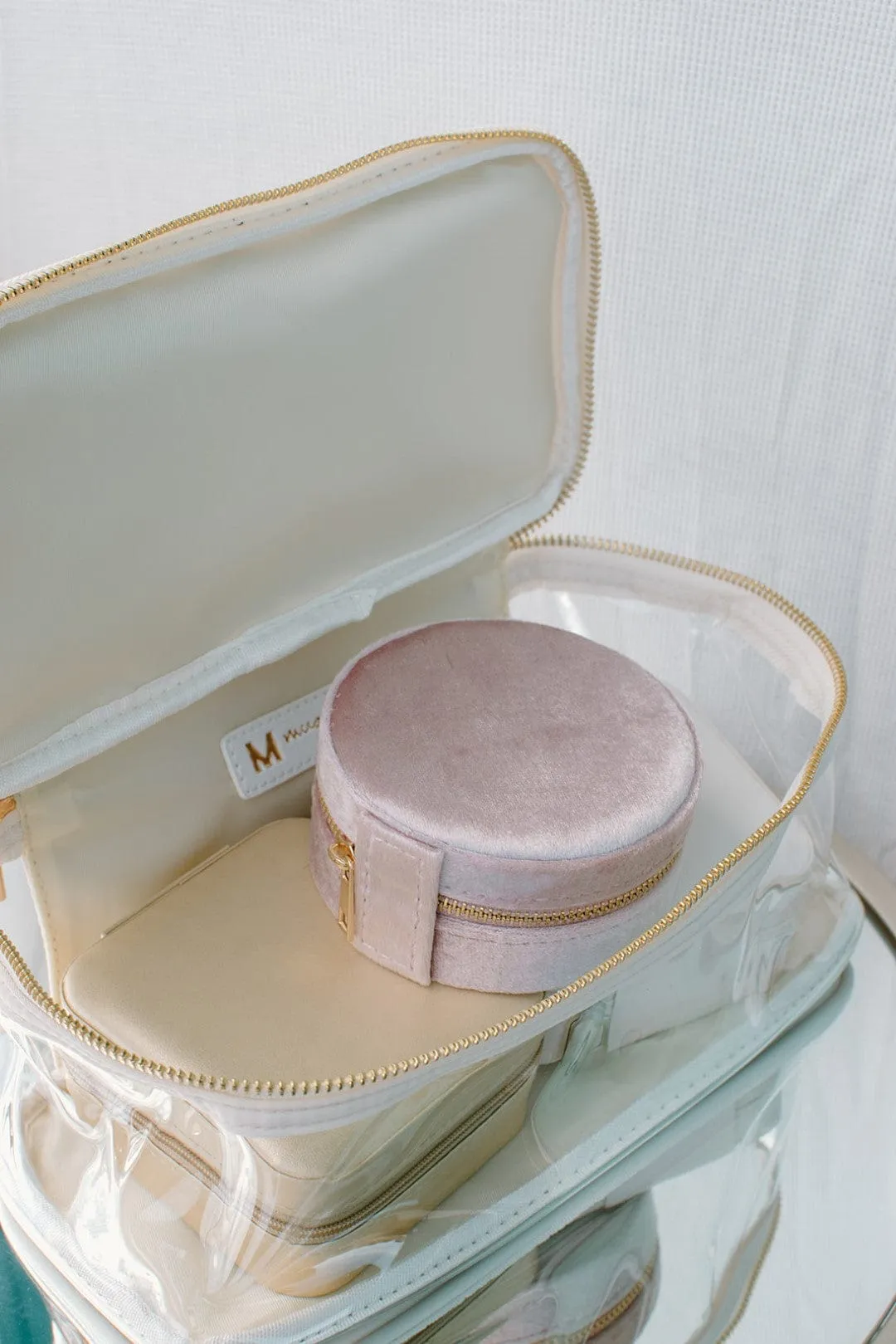 Cream Makeup Case