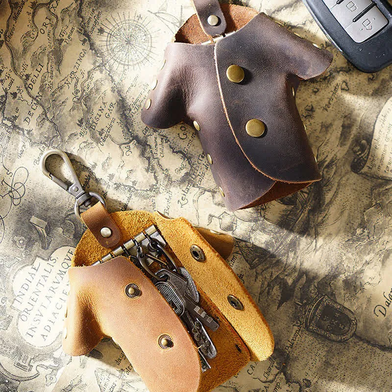 Creative Cute Clothes Shape Leather Key Case