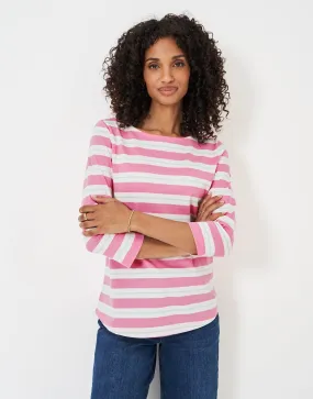 Crew Clothing - Essential Breton - Pink White