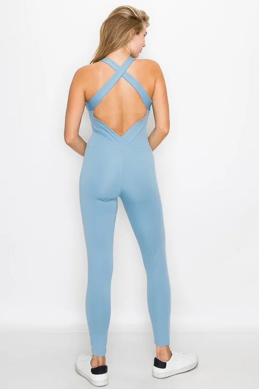 Criss Cross Shoulder Bodysuit