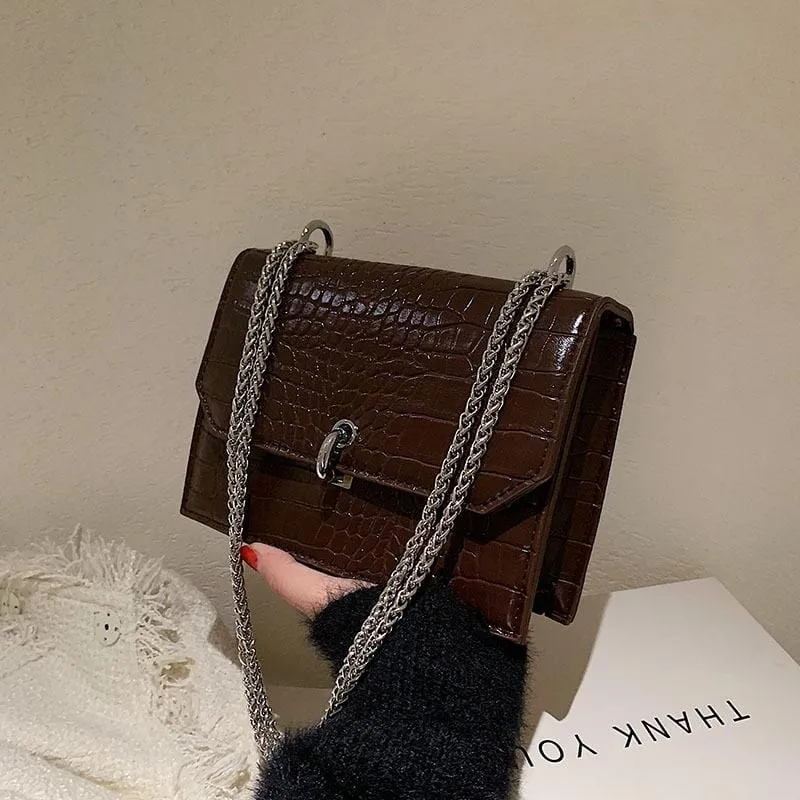 Croc Embossed Luxe Bag