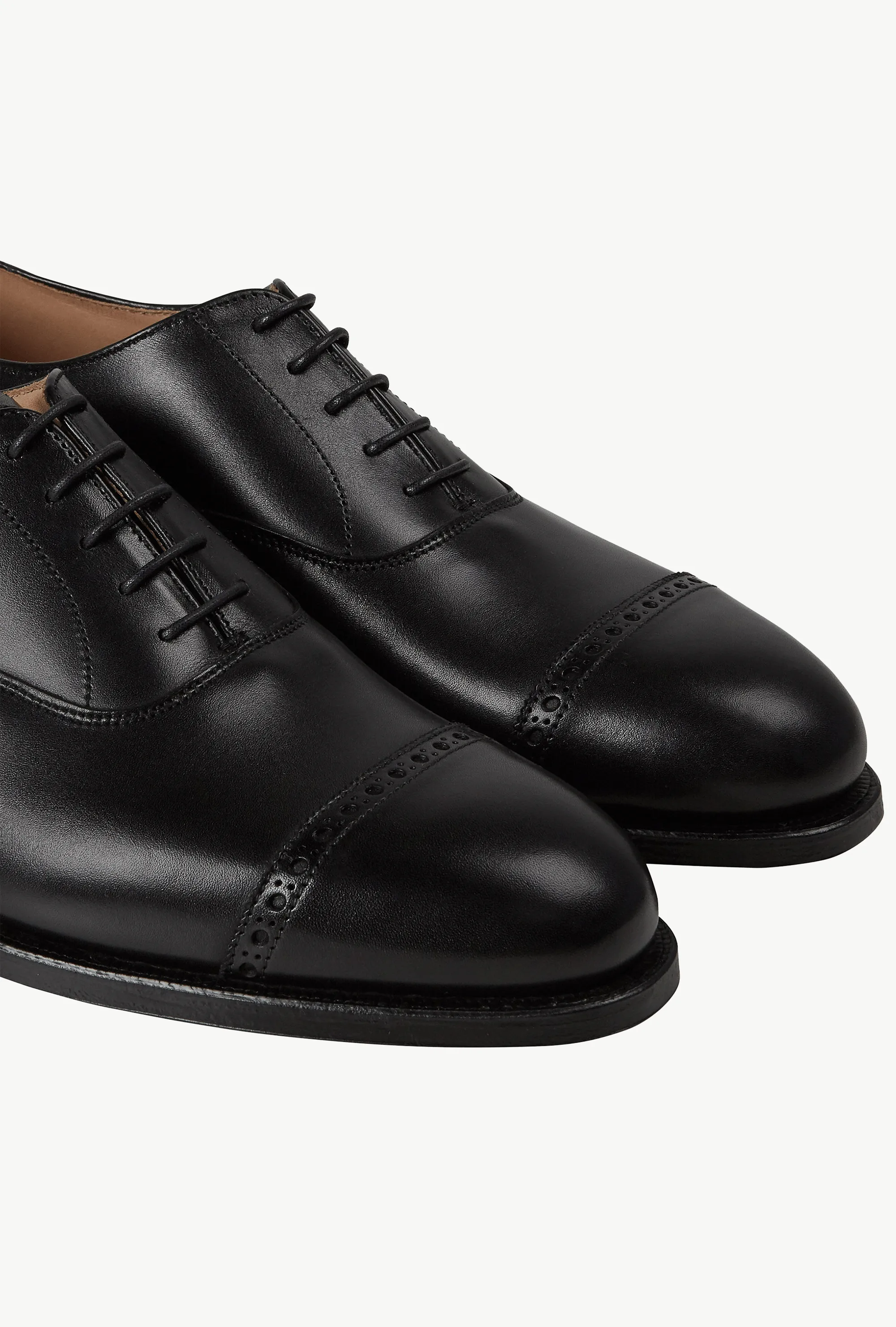 Crockett & Jones Burlington Oxford Black Calf City Sole