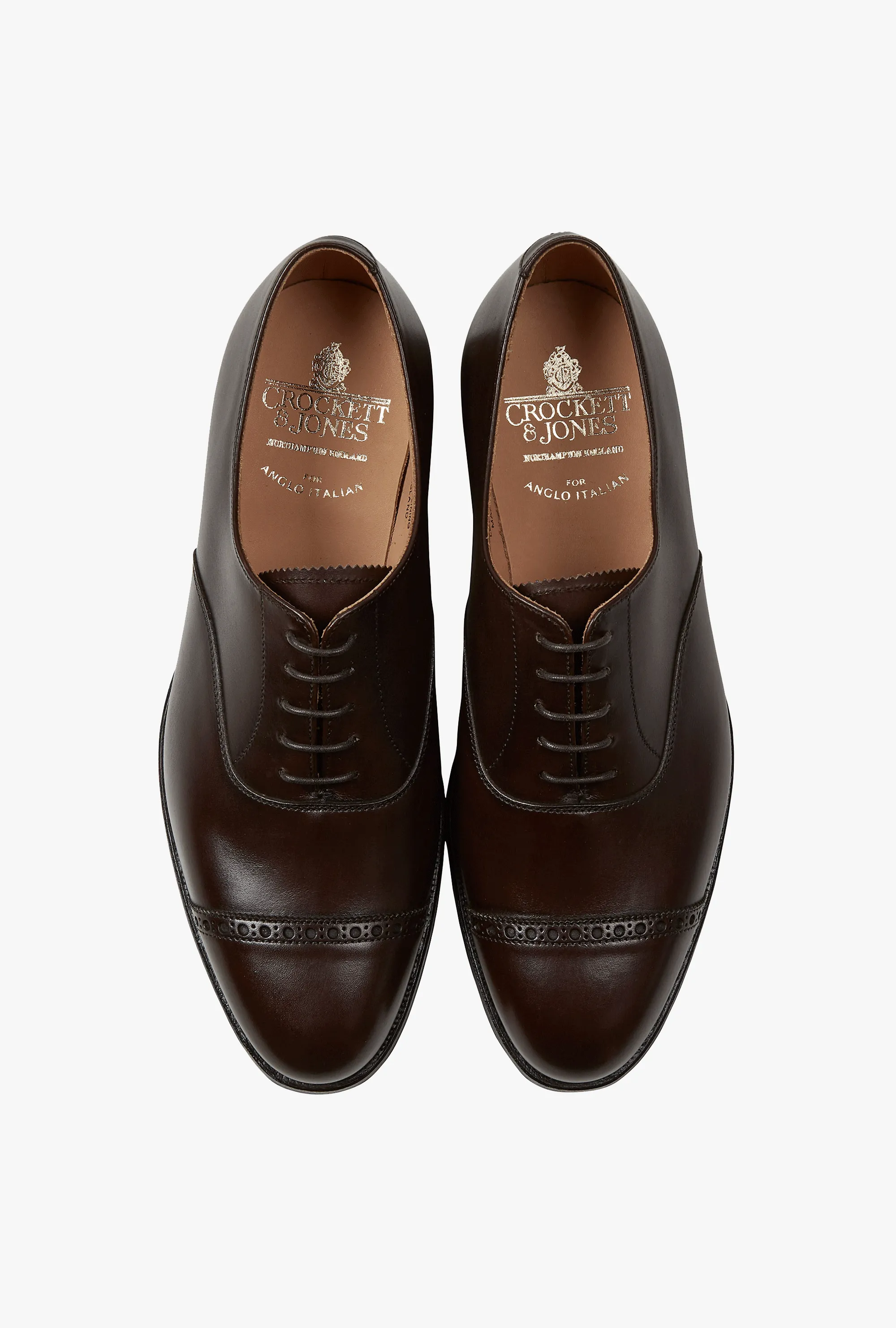 Crockett & Jones Burlington Oxford Espresso Calf City Sole