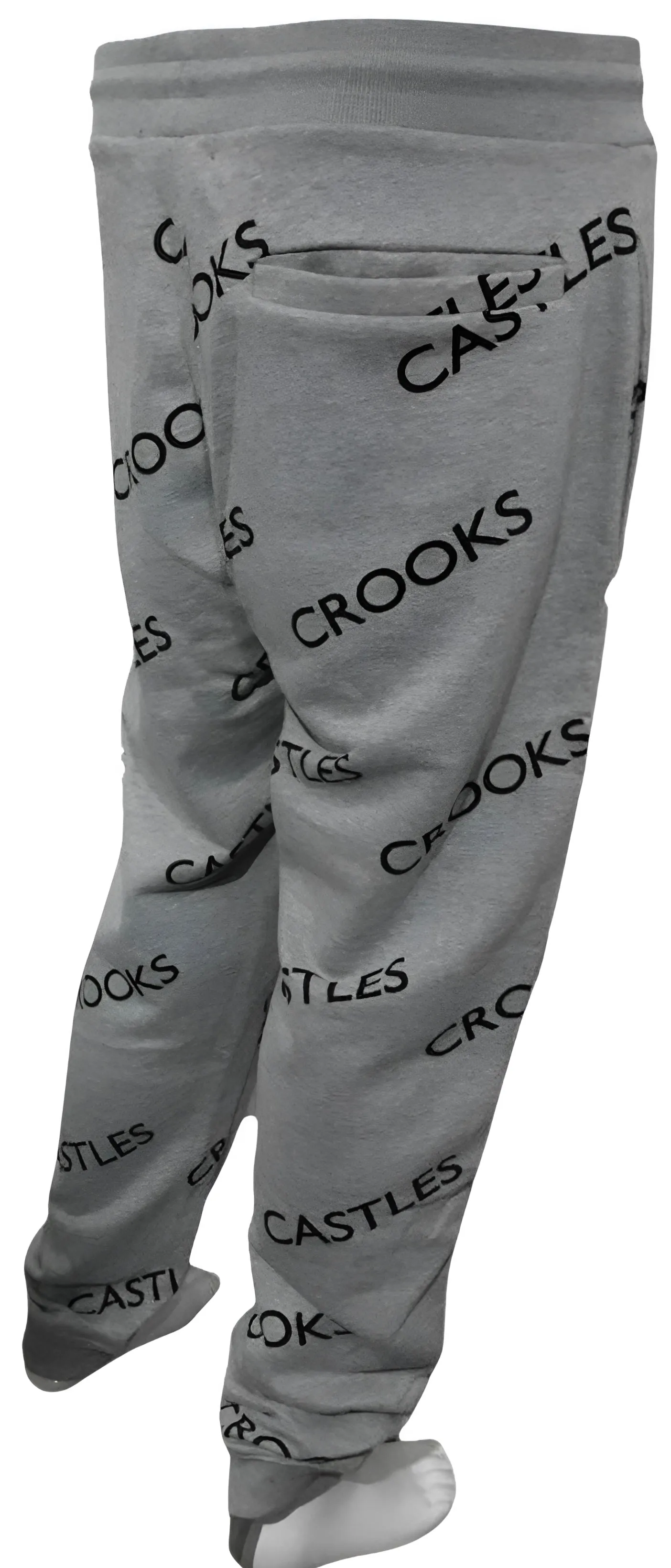 ^CROOKS & CASTLES^ (GREY) ~ALLOVER PRINT~ JOGGER SWEATPANTS