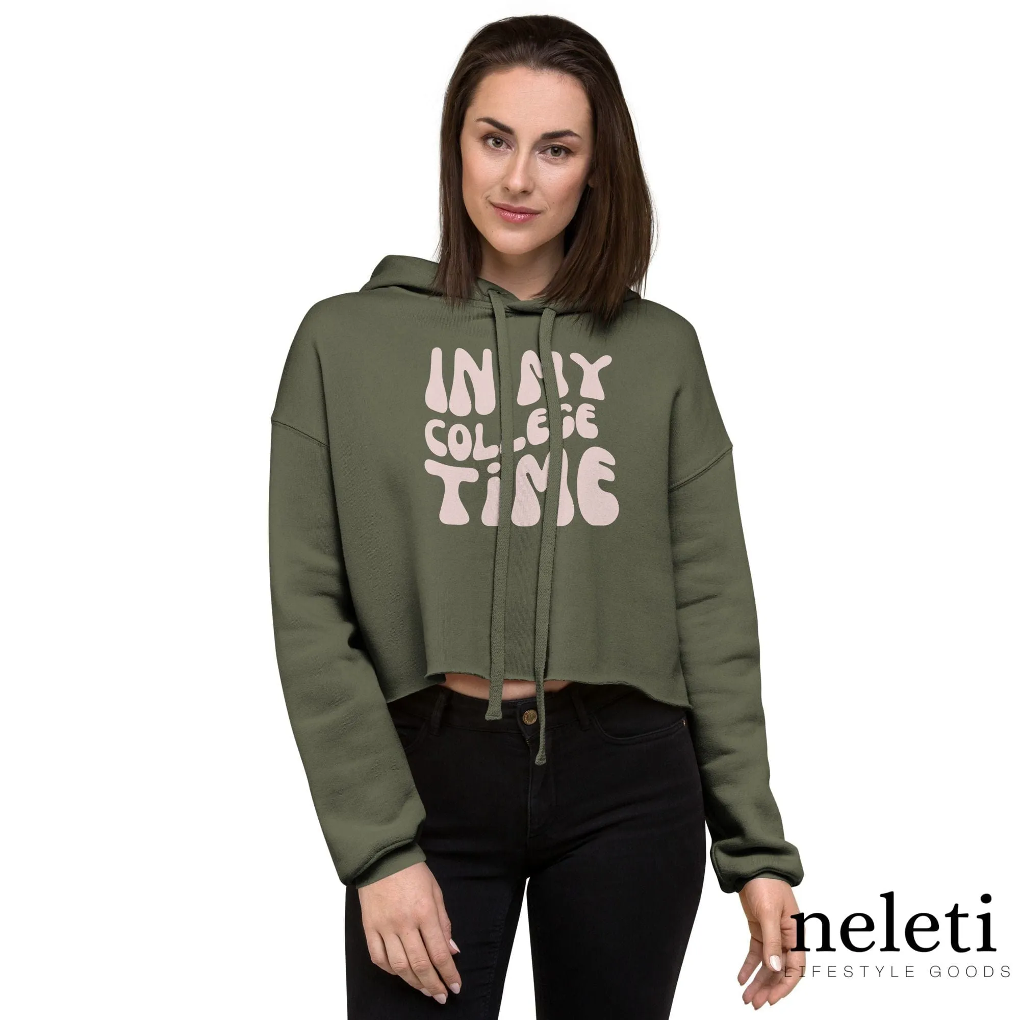 Crop Hoodie for Students - Stylish Comfort at Neleti.com