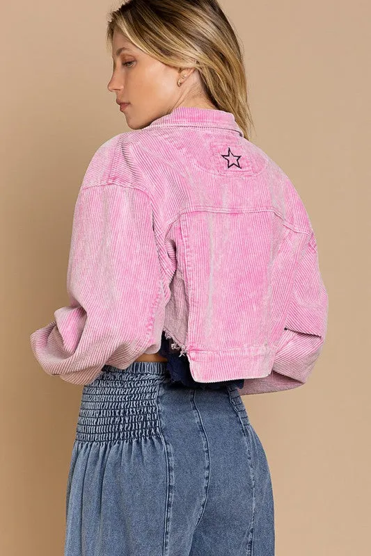 Cropped Corduroy Jacket