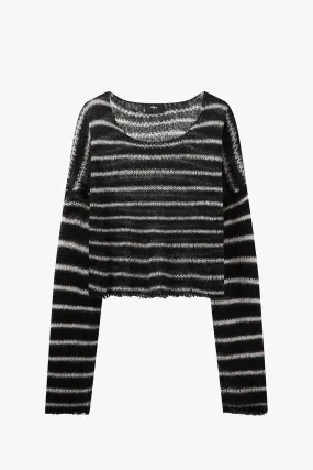 Cropped Navarro Jumper |  Black & Bone