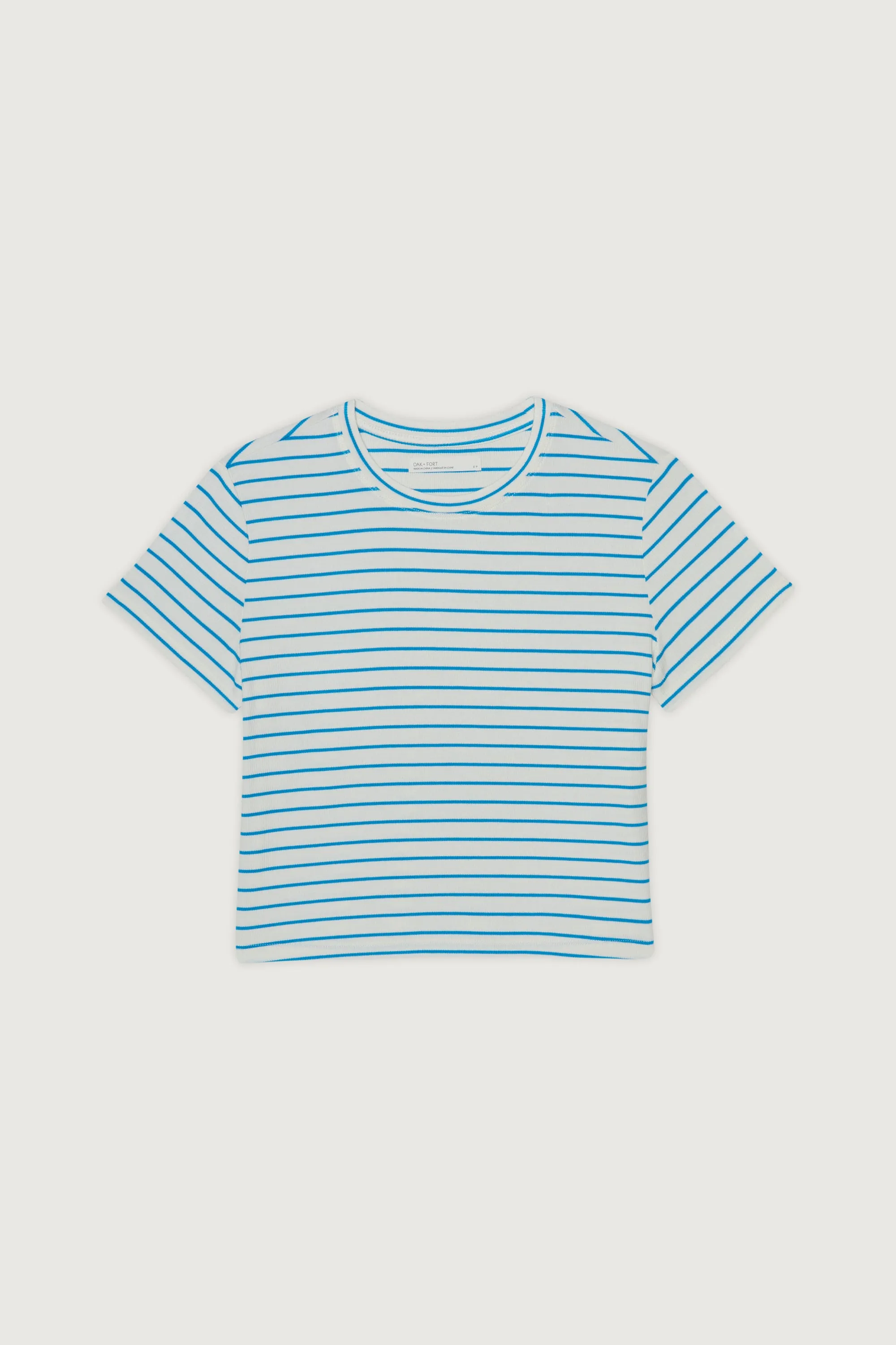 CROPPED STRIPED T-SHIRT