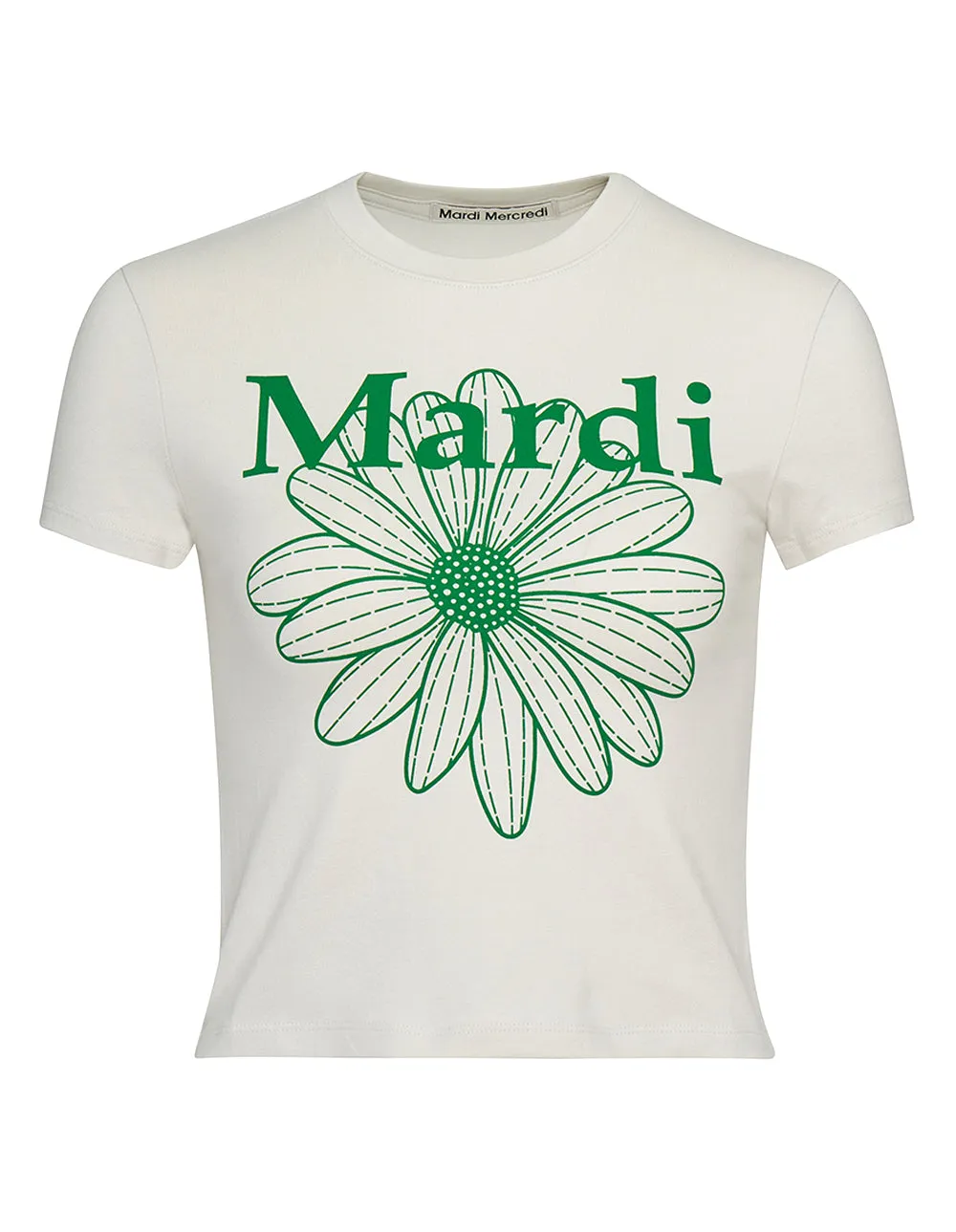 Cropped T Shirt Flower Mardi