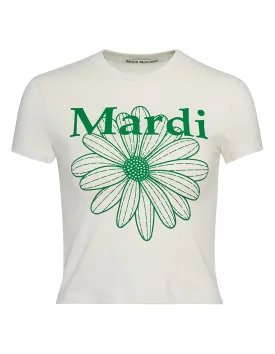 Cropped T Shirt Flower Mardi