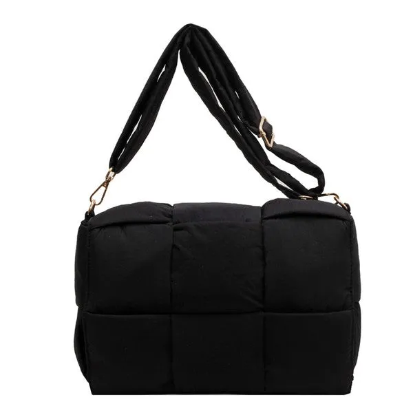 Cross Body Puffer Messenger Bag