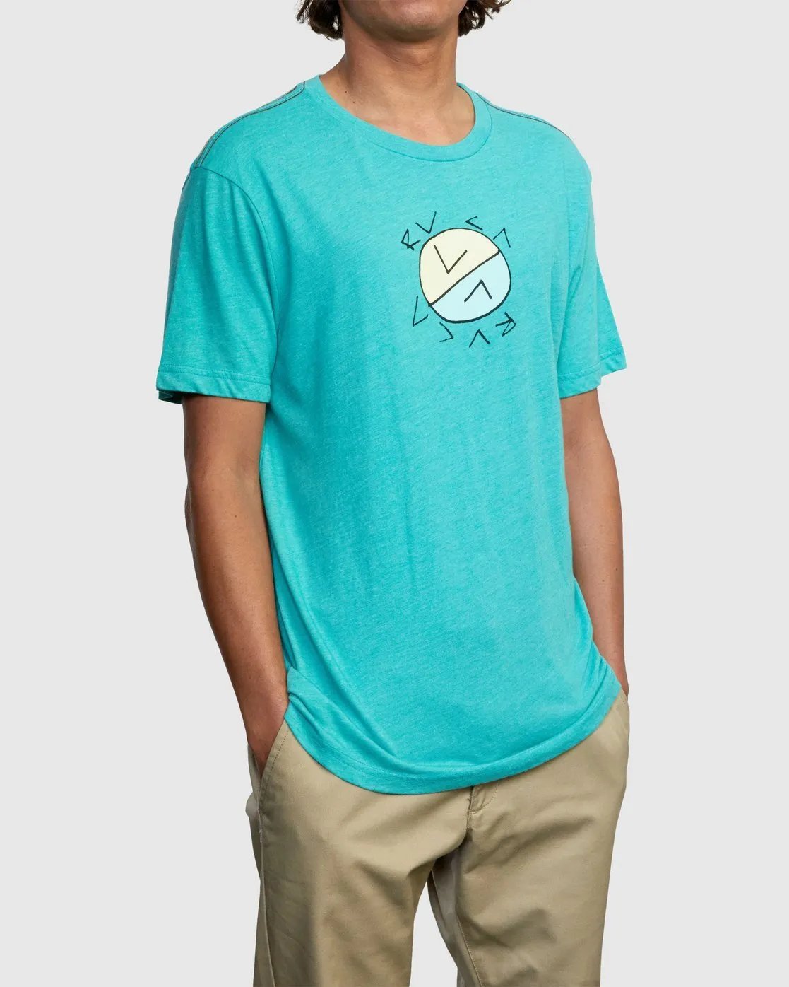 Crossed Up Tee - Turquoise