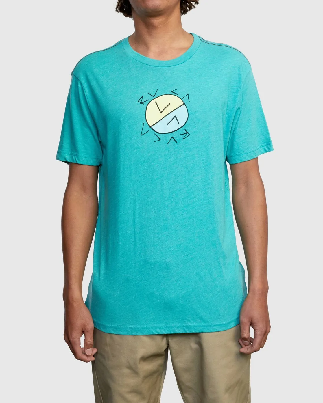 Crossed Up Tee - Turquoise