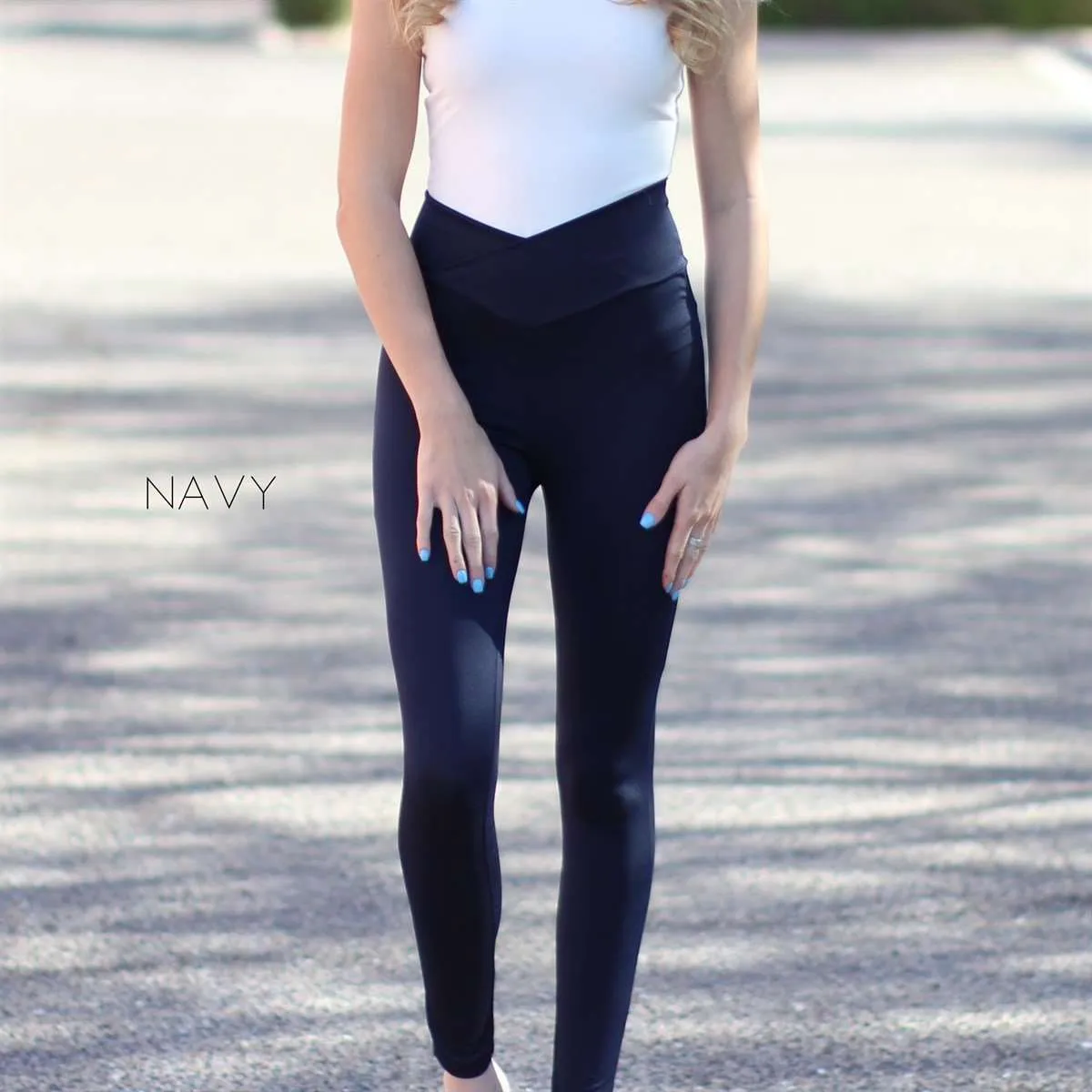 Crossover Waist Leggings